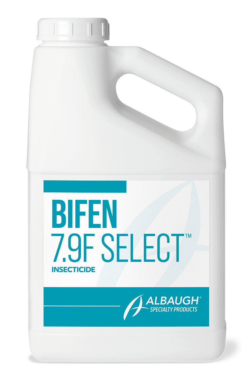 One-gallon jug of Bifen 7.9F Select insecticide with teal label
