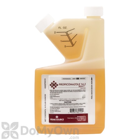 Quart bottle of Propiconazole 14.3 Select fungicide with measuring chamber