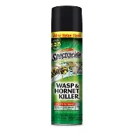 Green aerosol can of Spectracide Wasp and Hornet Killer
